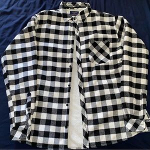 NOMAD Flannel Button up Sherpa Lined Men’s Jacket size Large